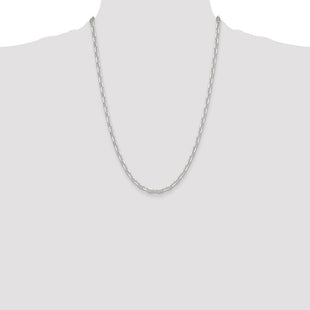 Sterling Silver Polished and D/C Mariner Link Chain