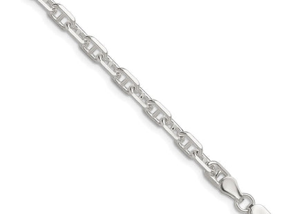 Sterling Silver Polished and D/C Mariner Link Chain