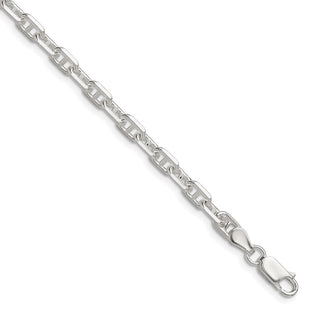 Sterling Silver Polished and D/C Mariner Link Chain