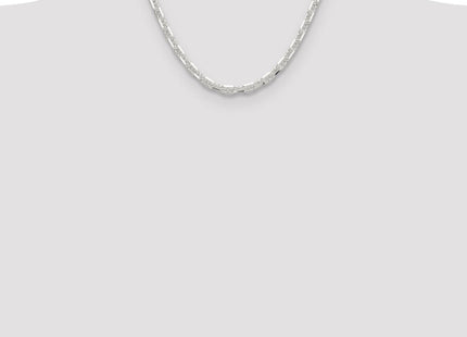 Sterling Silver Polished and D/C Mariner Link Chain