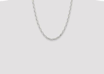 Sterling Silver Polished and D/C Mariner Link Chain