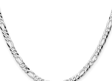 Sterling silver figaro link chain, alternate view