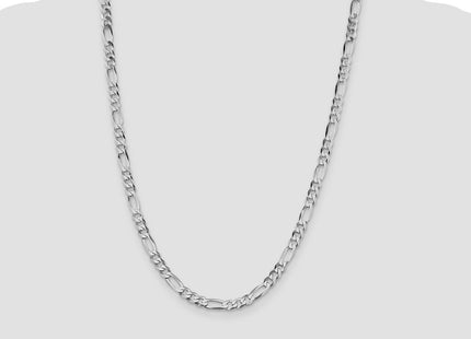 Sterling silver figaro link chain, further view