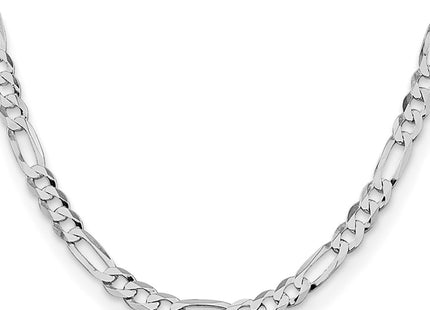 Sterling silver figaro link chain, alternate view