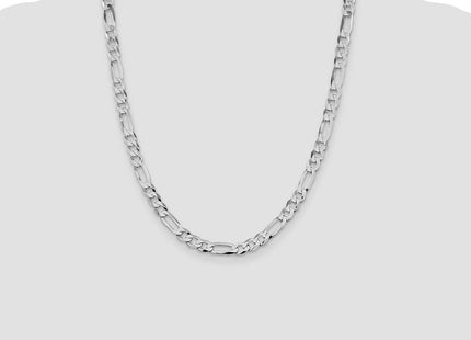 Sterling silver figaro link chain, further view