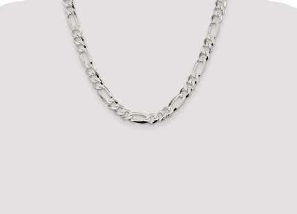 Sterling Silver Lightweight Flat Figaro Chain (Style QMB220-20)