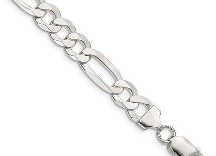 Sterling Silver Lightweight Flat Figaro Chain (Style QMB220-8)