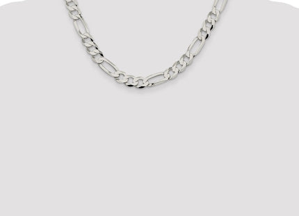 Sterling Silver Lightweight Flat Figaro Chain (Style QMB250-18)