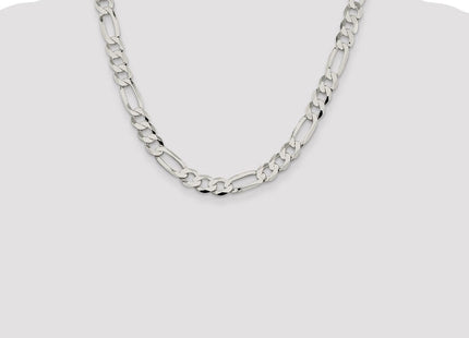 Sterling Silver Lightweight Flat Figaro Chain (Style QMB250-20)