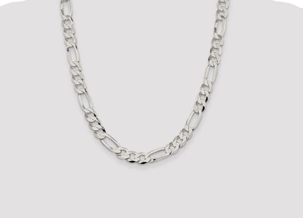 Sterling Silver Lightweight Flat Figaro Chain (Style QMB250-22)