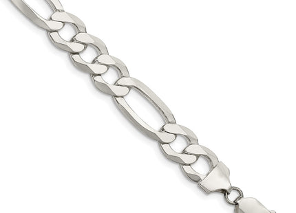 Sterling Silver Lightweight Flat Figaro Chain (Style QMB250-8)