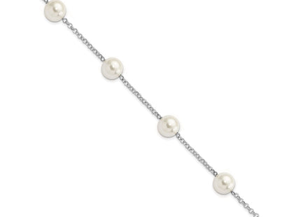 Sterling Silver Bracelets Style QMJB104W - Classique Jewelry Inc.