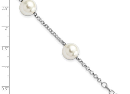 Sterling Silver Bracelets Style QMJB104W - Classique Jewelry Inc.