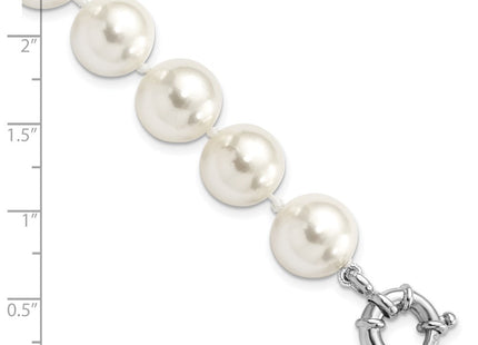 Sterling Silver Bracelets Style QMJB12W - Classique Jewelry Inc.