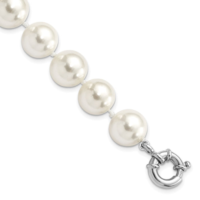 Sterling silver pearl bracelet