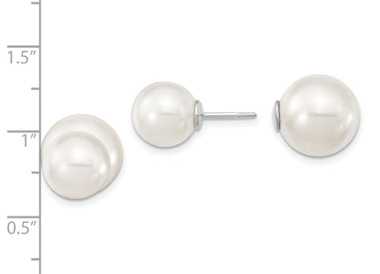 Sterling Silver Earrings Style QMJD1012WW - Classique Jewelry Inc.