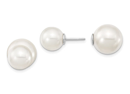 Sterling Silver Earrings Style QMJD1012WW - Classique Jewelry Inc.