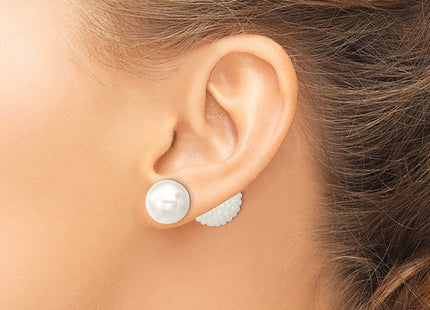 Sterling Silver Earrings Style QMJD1216WW - Classique Jewelry Inc.