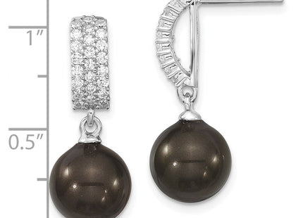 Sterling Silver Earrings Style QMJE109B - Classique Jewelry Inc.