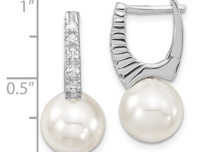 Sterling Silver Earrings Style QMJE115W - Classique Jewelry Inc.