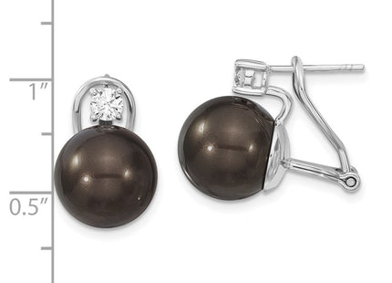 Sterling Silver Earrings Style QMJE123B - Classique Jewelry Inc.