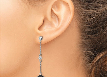 Sterling Silver Earrings Style QMJE127B - Classique Jewelry Inc.