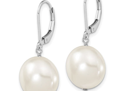 Sterling Silver Earrings Style QMJEC14W - Classique Jewelry Inc.