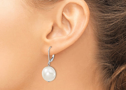 Sterling Silver Earrings Style QMJEC14W - Classique Jewelry Inc.
