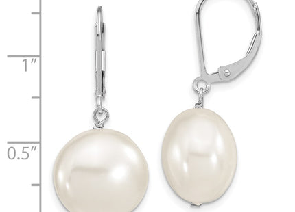Sterling Silver Earrings Style QMJEC14W - Classique Jewelry Inc.