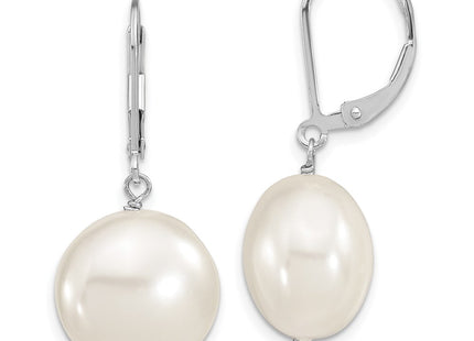 Sterling Silver Earrings Style QMJEC14W - Classique Jewelry Inc.