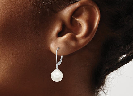 Sterling Silver Earrings Style QMJEL10W - Classique Jewelry Inc.