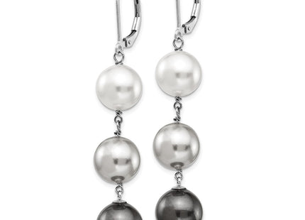 Sterling Silver Earrings Style QMJEL131WGB - Classique Jewelry Inc.