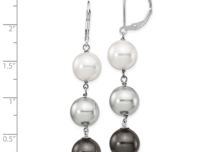 Sterling Silver Earrings Style QMJEL131WGB - Classique Jewelry Inc.