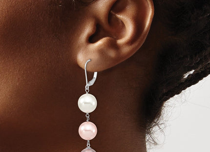 Sterling Silver Earrings Style QMJEL131WPPU - Classique Jewelry Inc.