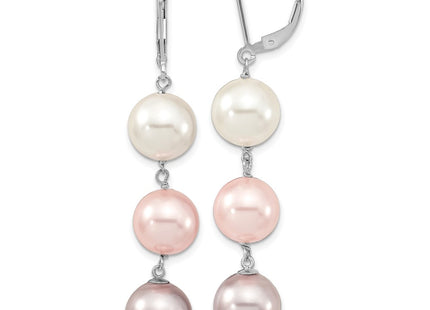 Sterling Silver Earrings Style QMJEL131WPPU - Classique Jewelry Inc.