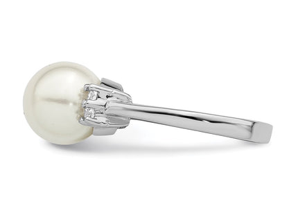 Sterling Silver Rings Style QMJR104W - Classique Jewelry Inc.