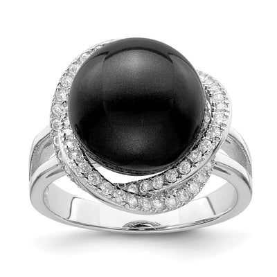 Sterling silver cubic zirconia ring