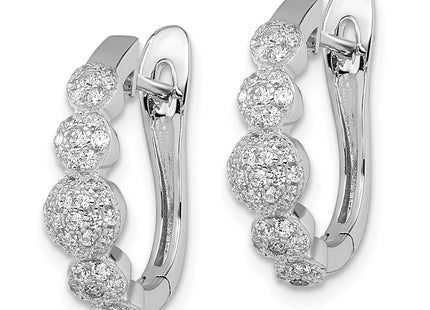 Sterling Silver Earrings Style QMP1029 - Classique Jewelry Inc.