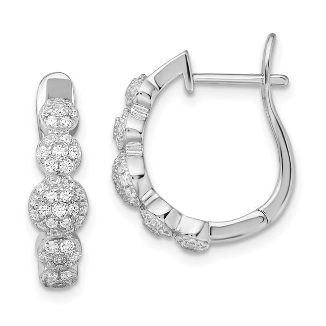 Sterling Silver Earrings Style QMP1029 - Classique Jewelry Inc.