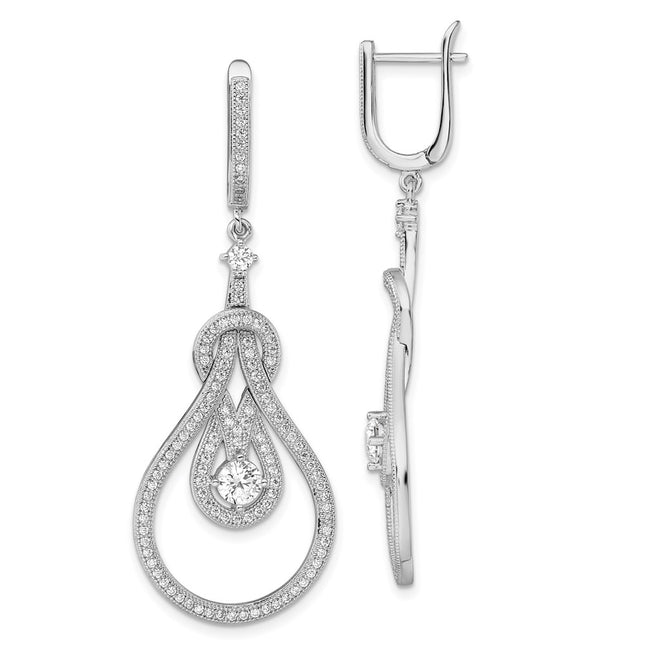 Sterling Silver Earrings Style QMP1067 - Classique Jewelry Inc.