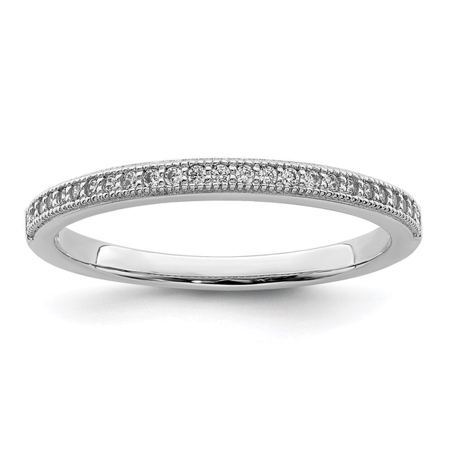 Sterling silver cubic zirconia ring