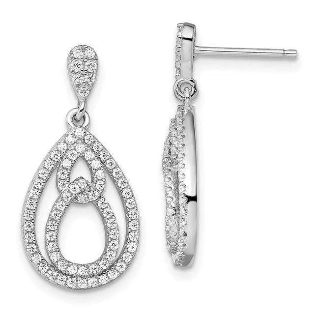 Sterling Silver Earrings Style QMP1269 - Classique Jewelry Inc.