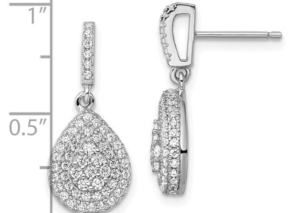 Sterling Silver Earrings Style QMP1272 - Classique Jewelry Inc.