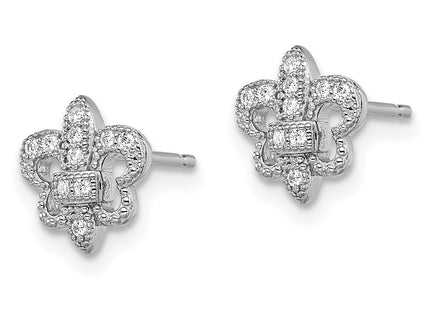 Sterling Silver Earrings Style QMP1295 - Classique Jewelry Inc.