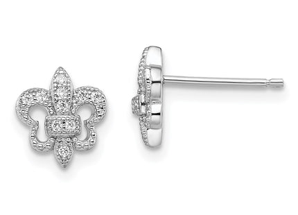 Sterling Silver Earrings Style QMP1295 - Classique Jewelry Inc.