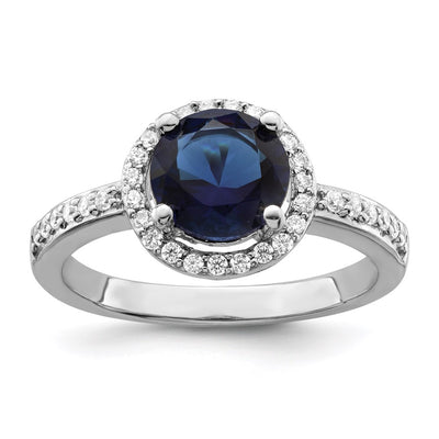 Sterling silver cubic zirconia ring