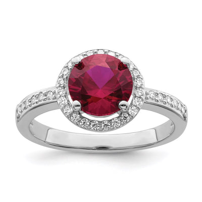 Sterling silver cubic zirconia ring