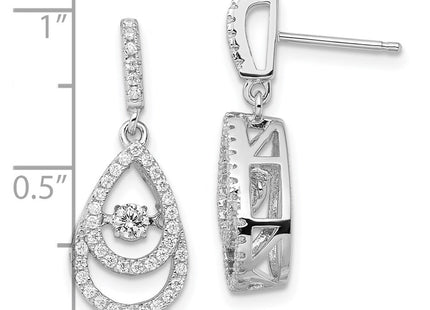 Sterling Silver Earrings Style QMP1398 - Classique Jewelry Inc.