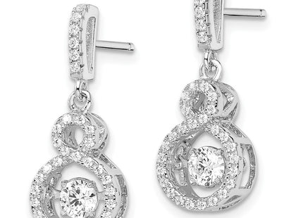 Sterling Silver Earrings Style QMP1401 - Classique Jewelry Inc.
