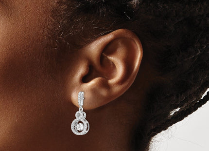 Sterling Silver Earrings Style QMP1401 - Classique Jewelry Inc.